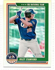 2022 Panini USA Stars and Stripes Riley Stanford Gold Holo Foil #49 83/99 18U