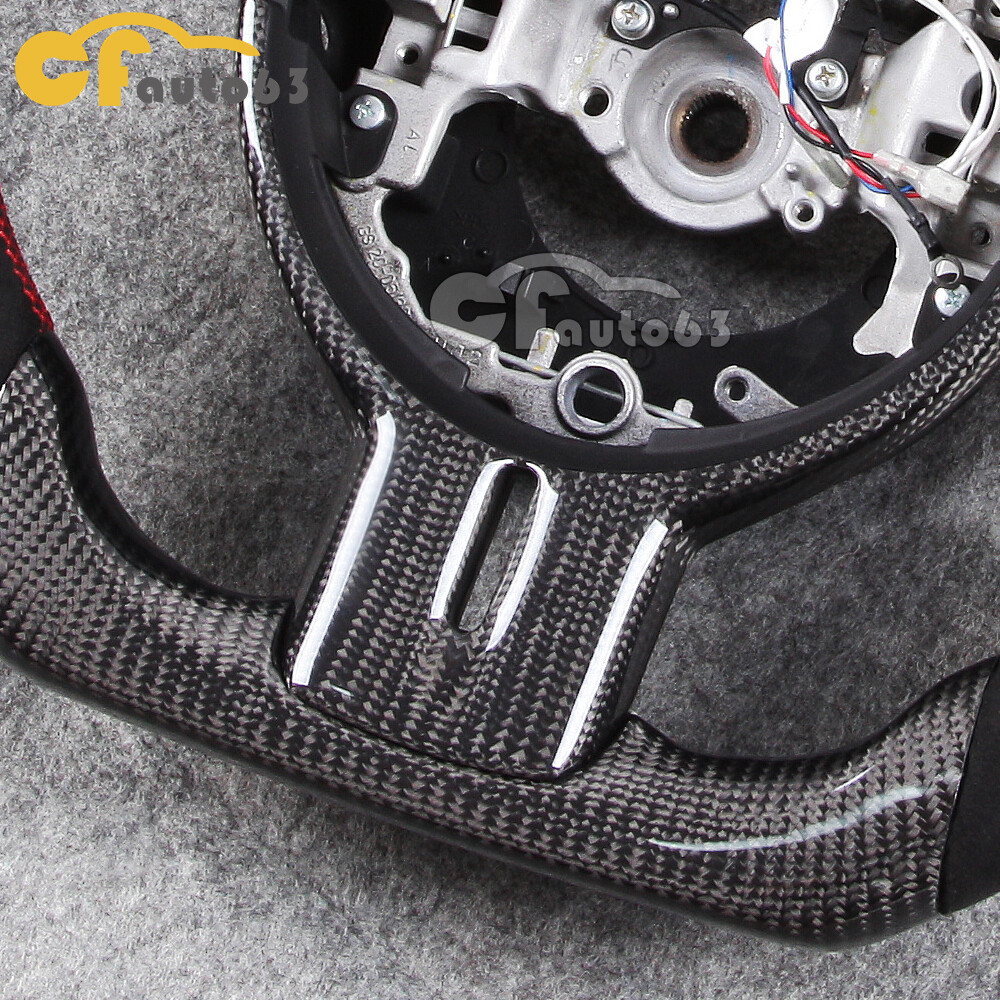 For 1216 Toyota GT86 BRZ Carbon Fiber LED Alcantara Steering Wheel with Trim eBay