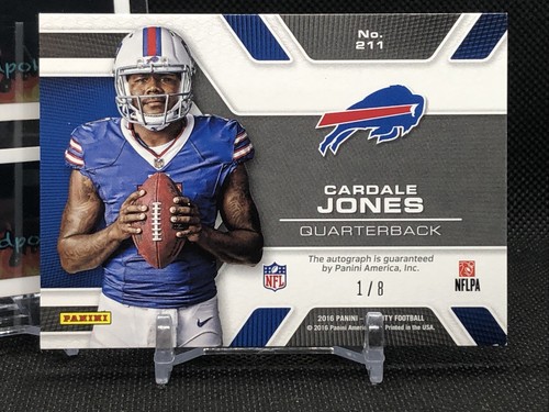 🔥2016 Cardale Jones Infinity RPA Auto RC #1/8 Buffalo Bills! NFL - XFL - SSP🔥 - Picture 6 of 12