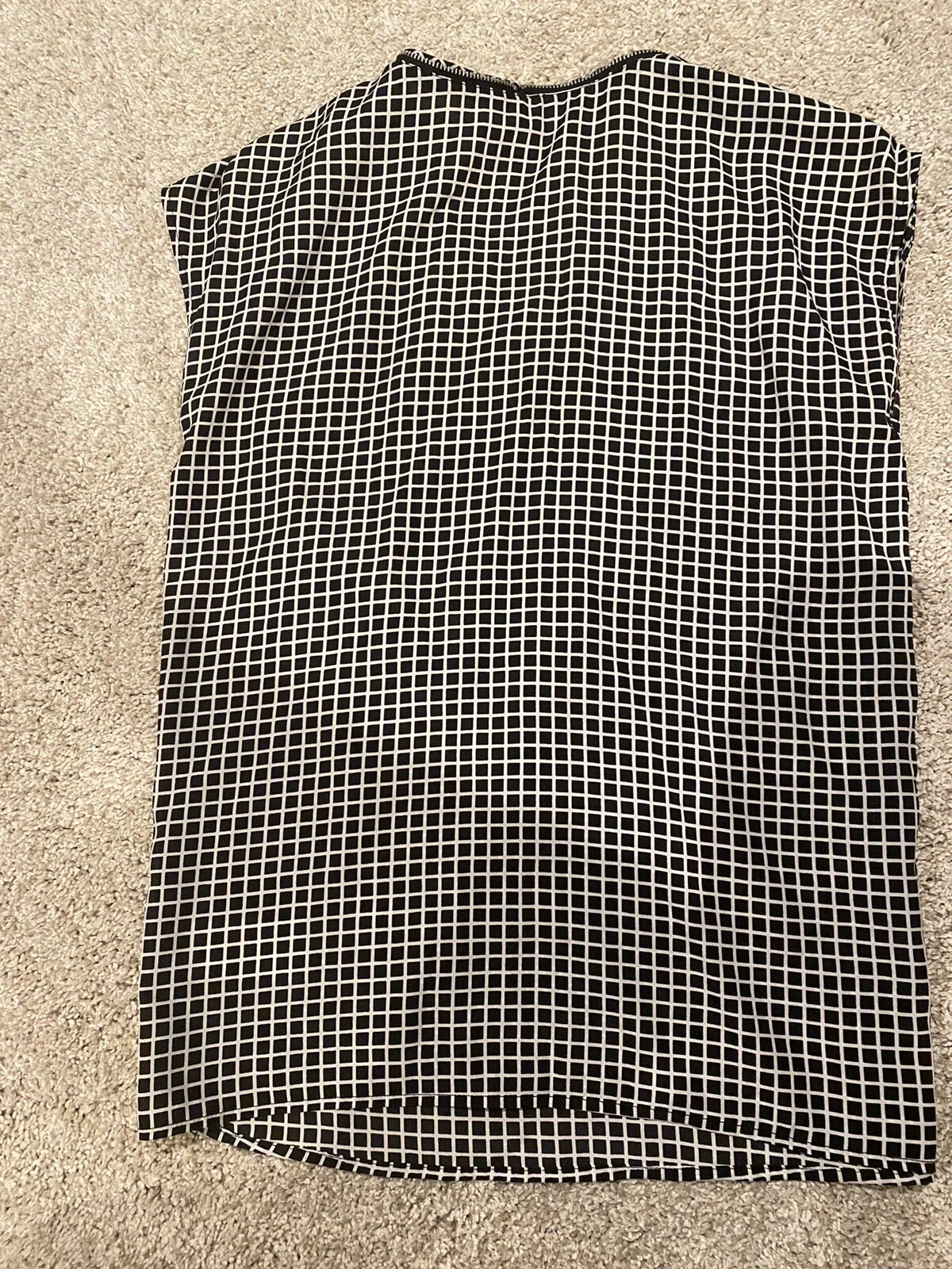 blusa abito donna michael kors nero bianco stampa taglia xs