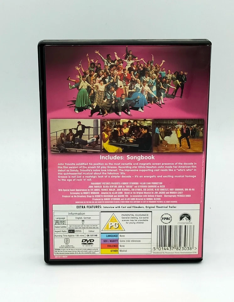Grease - DVD - Good Condition - Image 2 of 3