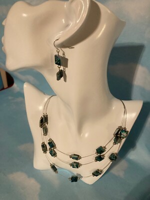 Croft & Barrow Earrings and Necklace Matching Set, New with Tags