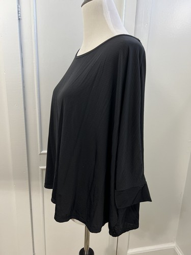 Beyond Yoga Women’s Black Dolman Top Lightweight Size Large Oversized Crop - Picture 8 of 12