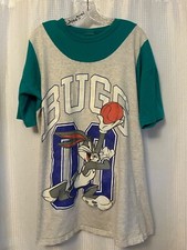VTG 90s Bugs Bunny Basketball Shirt Looney Toons Size XL Y2K