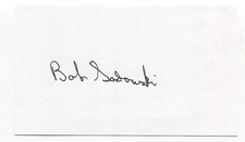 Bob Sadowski Signed 3x5 Index Card Autographed Baseball Boston Red Sox