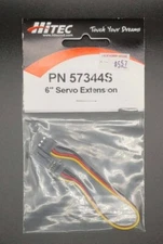Hitec RCD Inc. Servo Extension 6" - PN 57344S