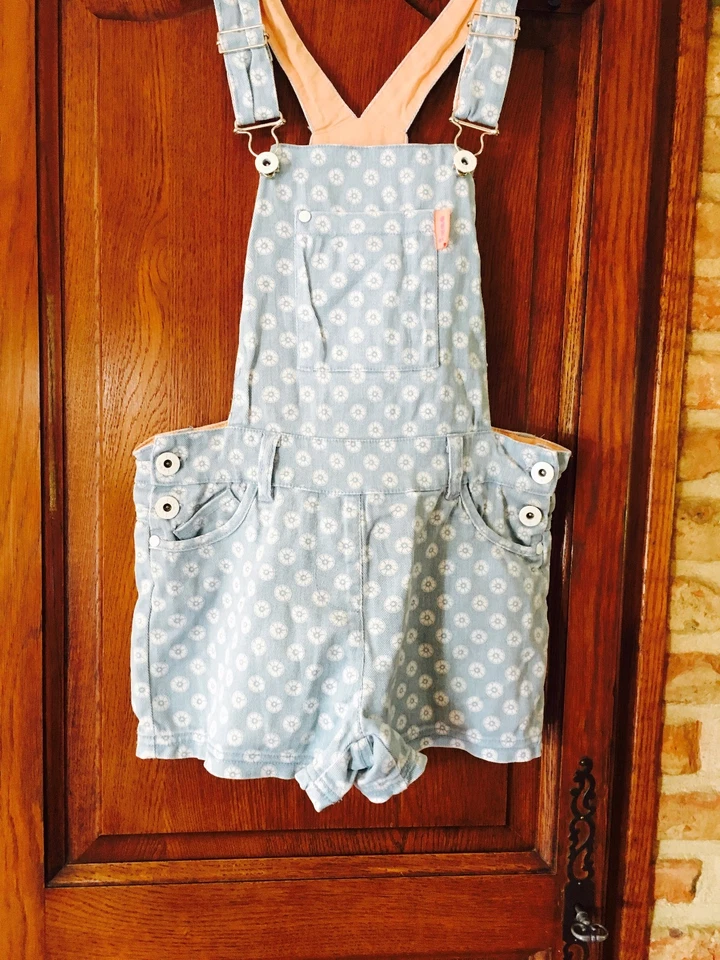 combishort salopette jeans 10 ans fille marque ixoo - Photo 1/1
