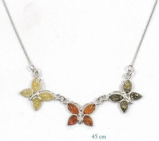Collier Doré Avec Pierre Ambre - Longueur ~21cm (L40), Occasion