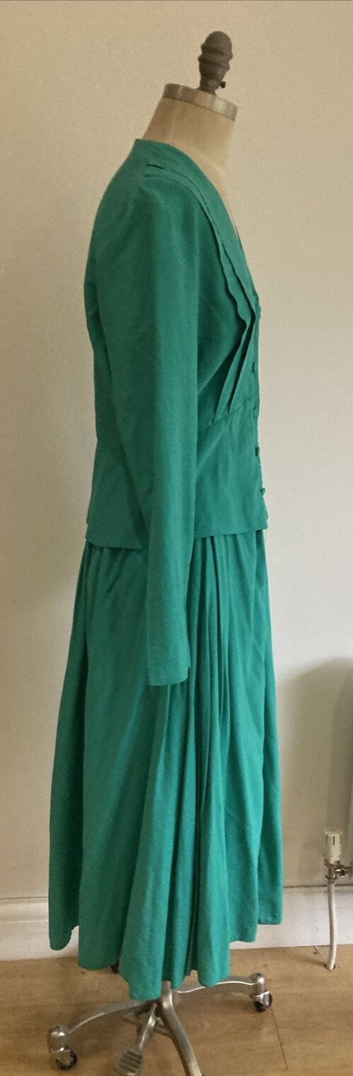 Zandra Rhodes at 5th Avenue Jade Skirt Suit Vintage 1980s, UK Size 14 6