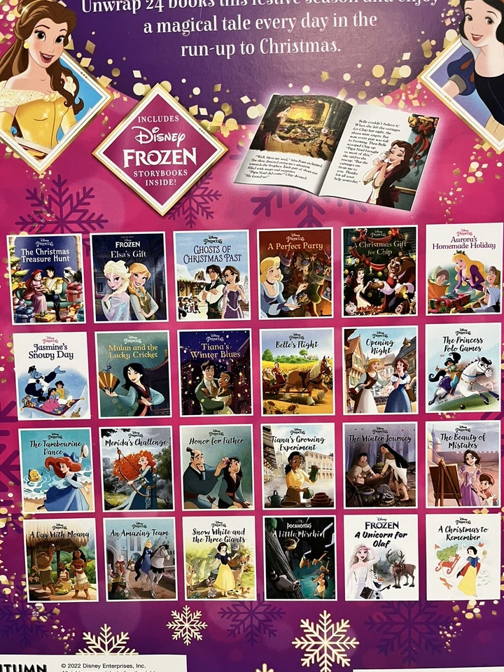 Disney Ultimate Princess Storybook Collection Advent Calendar 24 Books  2022 NEW — 第 3/3 张图片