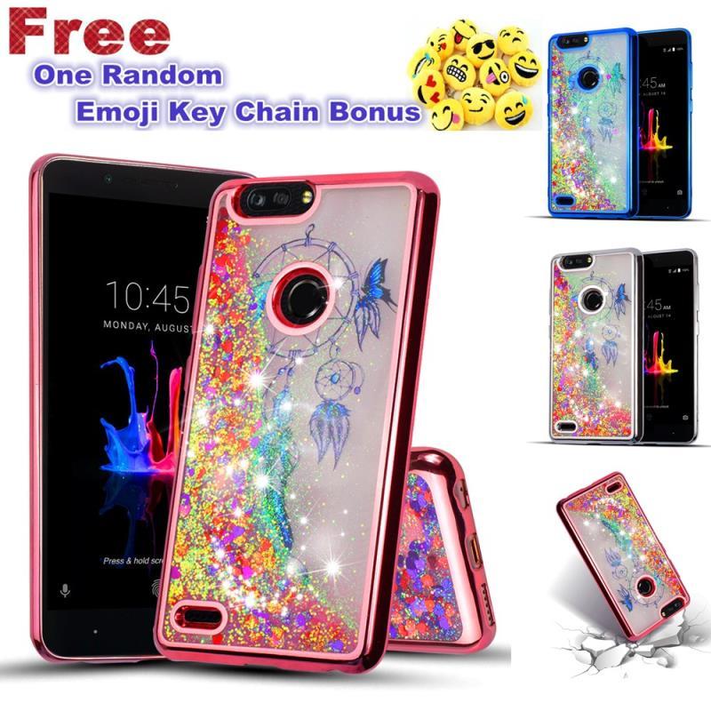 For ZTE ZMAX PRO 2/Z982 Glitter Sparkle Liquid Quicksand Rubber