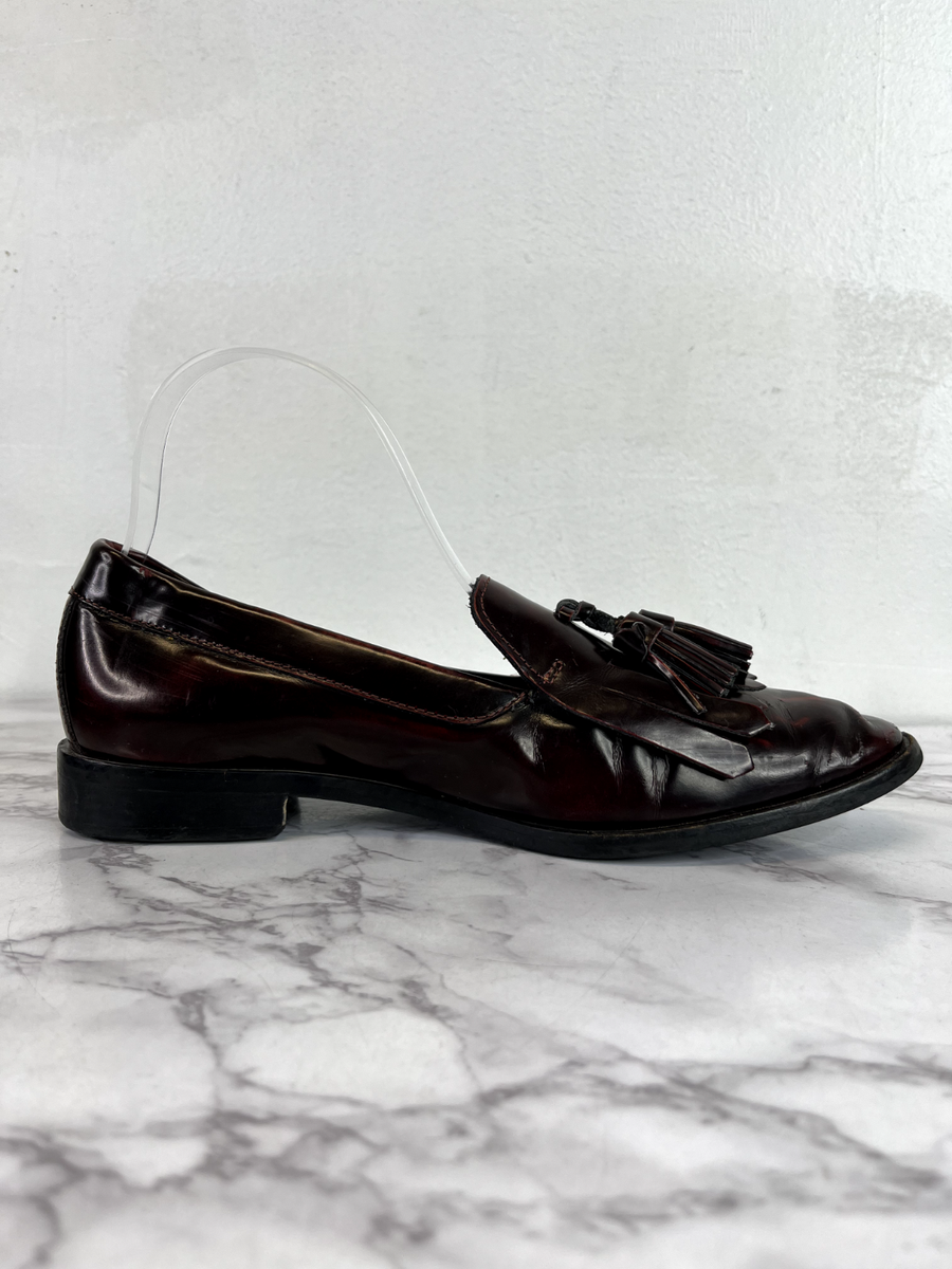 Everlane The Modern Tassel Loafer Oxblood Leather Size 6.5  display picture 3