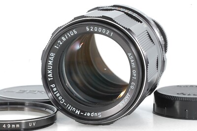 セット　asahi pentax takumar 105mm f2.8 Asahi Pentax Super Multi Coated Takumar 105mm f2.8 M42 [Mint