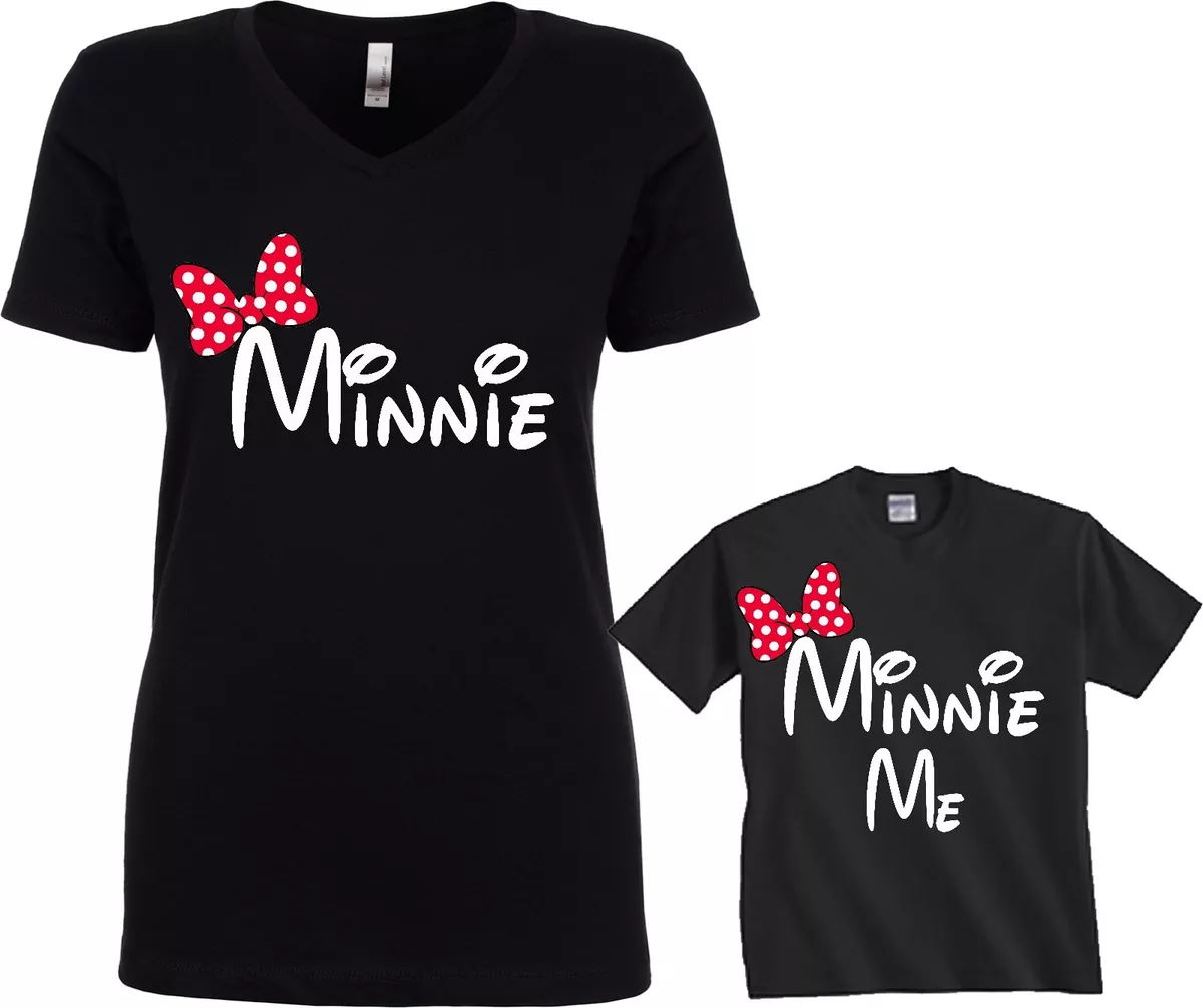 Mommy Me Minnie Minnie Me Cute funny matching T shirts