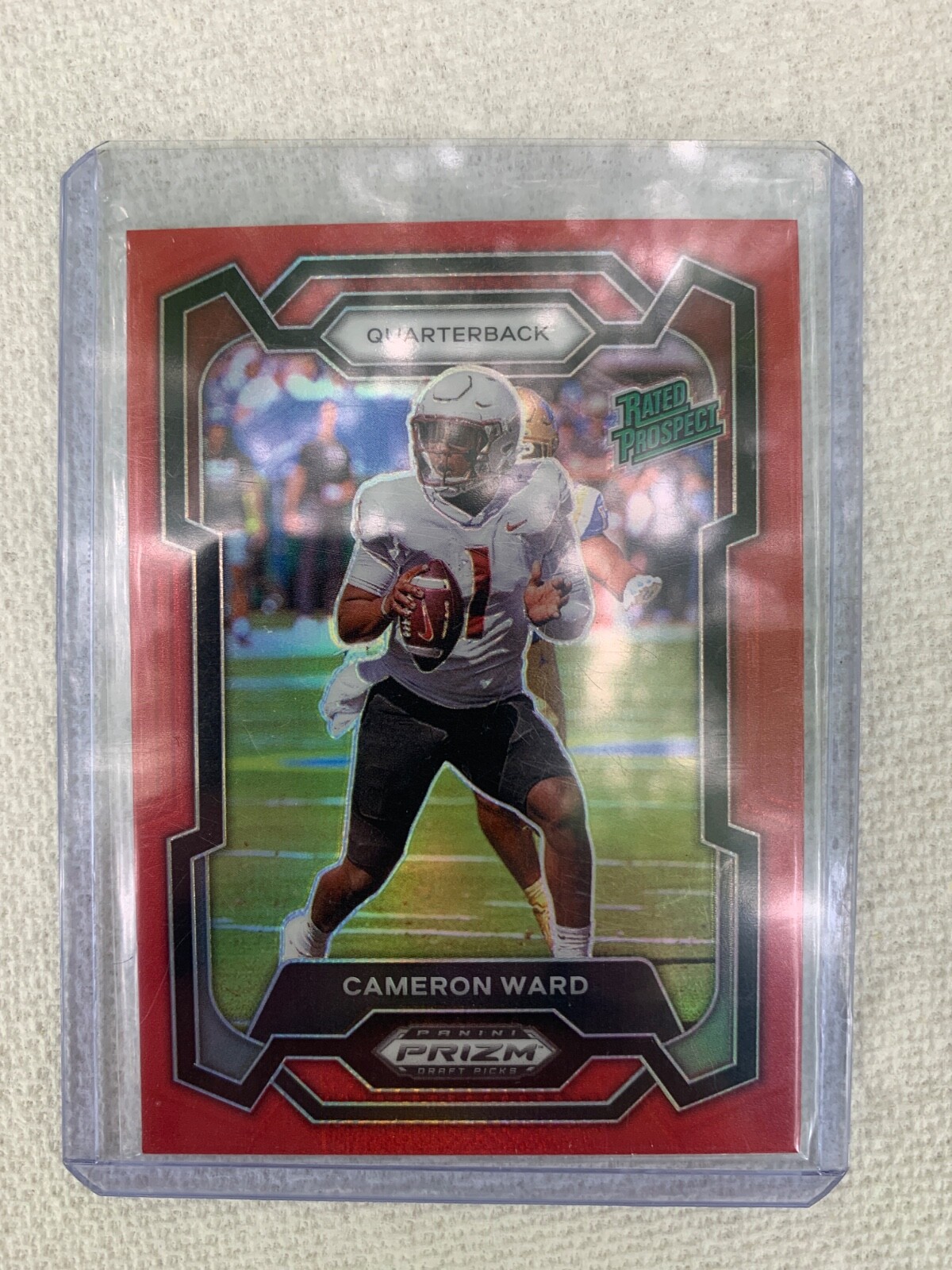 2024 Panini Prizm Draft Picks #199 Cameron Ward Red #/299
