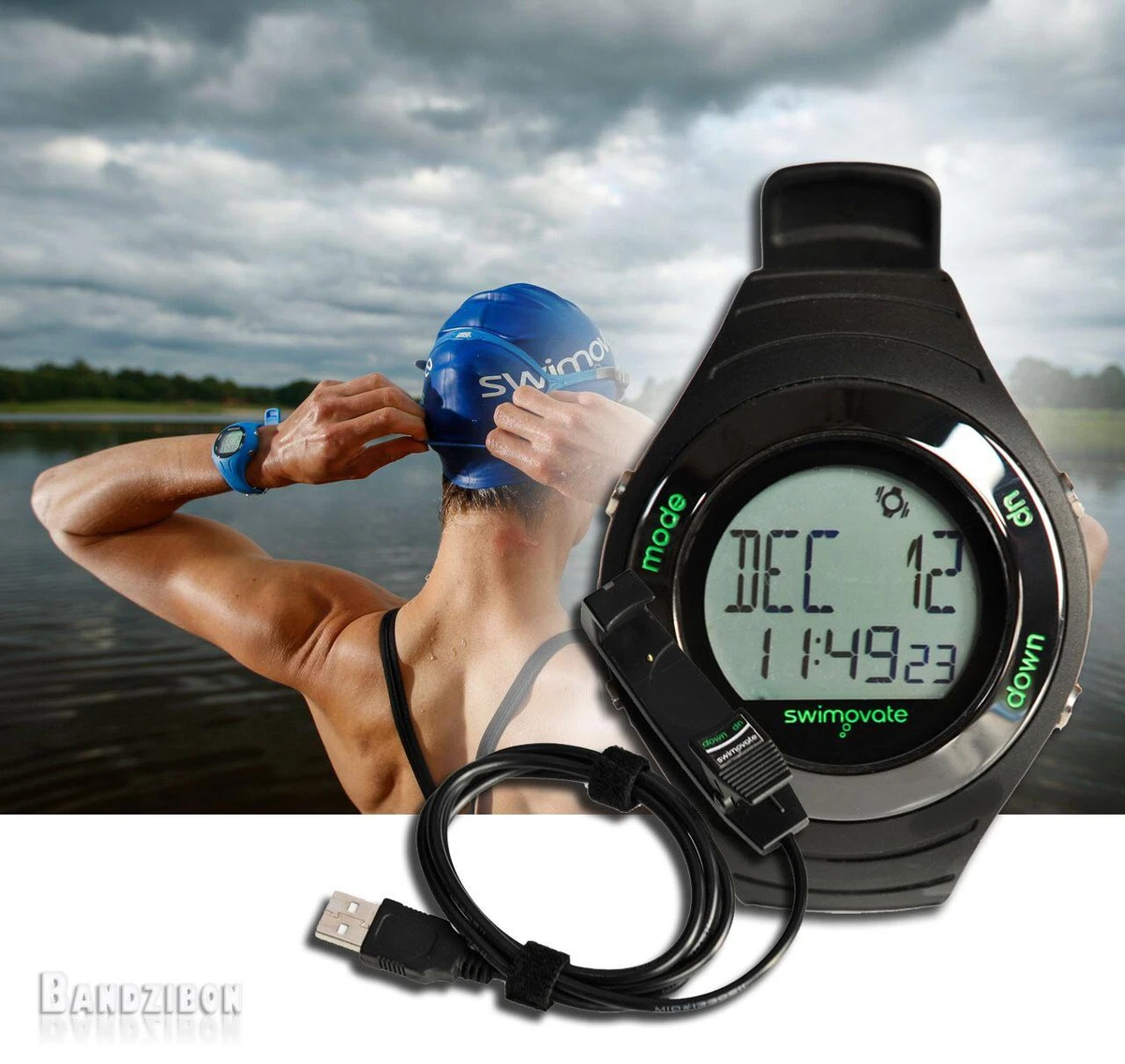 Swimovate Poolmate Live Swimming Watch Computer Lap Counter Swimmers USB Cable 700115277518 eBay