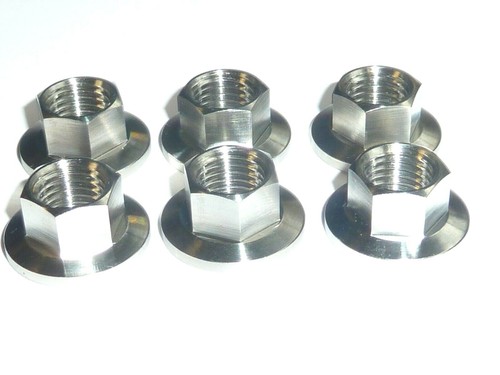 Ducati 907 900 ie 1990-1993 TITANIUM GR5 REAR SPROCKET NUTS KIT 6 nuts - Picture 5 of 10
