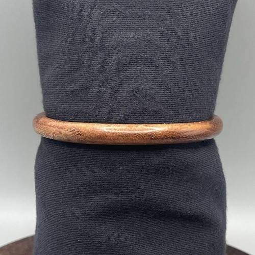 Vintage boho hippie festival cottagecore light weight wood bangle bracelet - Picture 2 of 5