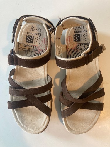 Ladies Karrimor Salina Brown and Beige Suede Walking Sandals size 6 - Picture 2 of 20