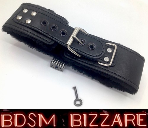 Bondage Kit collar Cuff restraint Slave Fetish Mask BDSM Hotwife Queen Of Spades - Picture 5 of 5
