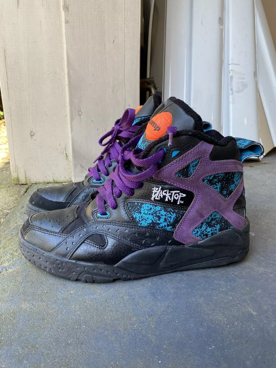 kontanter Forudsætning Phobia Reebok Pump Blacktop Battleground Graffiti Extreme Black Purple Men Size 8  NWT | eBay