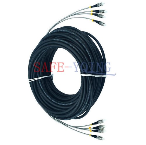 Cordon patch fibre extérieur champ 100M ST-ST 4 brins 9/125 mode unique - Photo 4/9