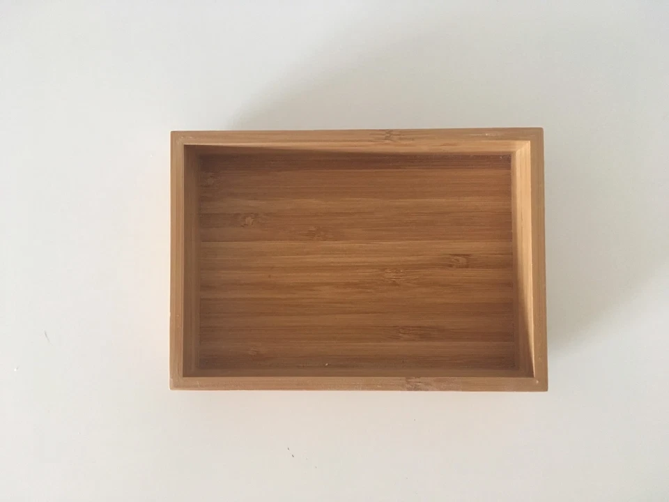 Bamboo Box Lipstick Drawer Cosmetic Organizer Make Up Jewellery Ikea spices - Image 4 of 4