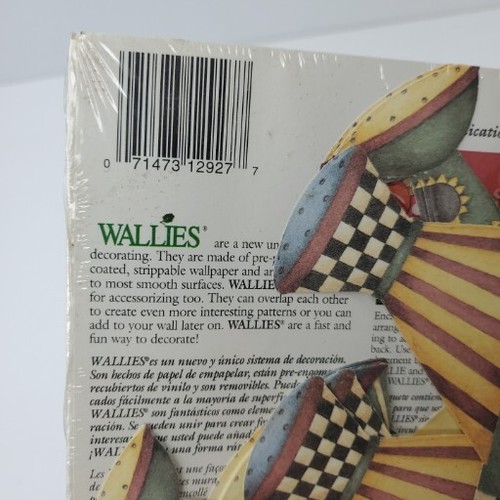 Wallies Wallpaper Cutouts Pre-Pasted 50 Debbie Mumm Watering Cans Home Decor - Picture 8 of 15