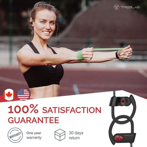 TREBLAB XR500 Wireless Sport Earbuds with Mic, IPX7 Waterproof, Noise Cancelling - Picture 6 of 49