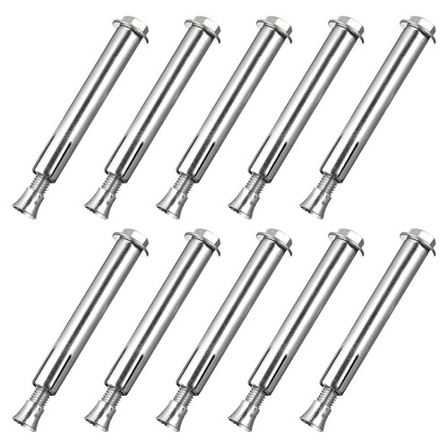 10 Pcs Masonry Screws for Concrete Ground Lock Speeds Bumps Expansion