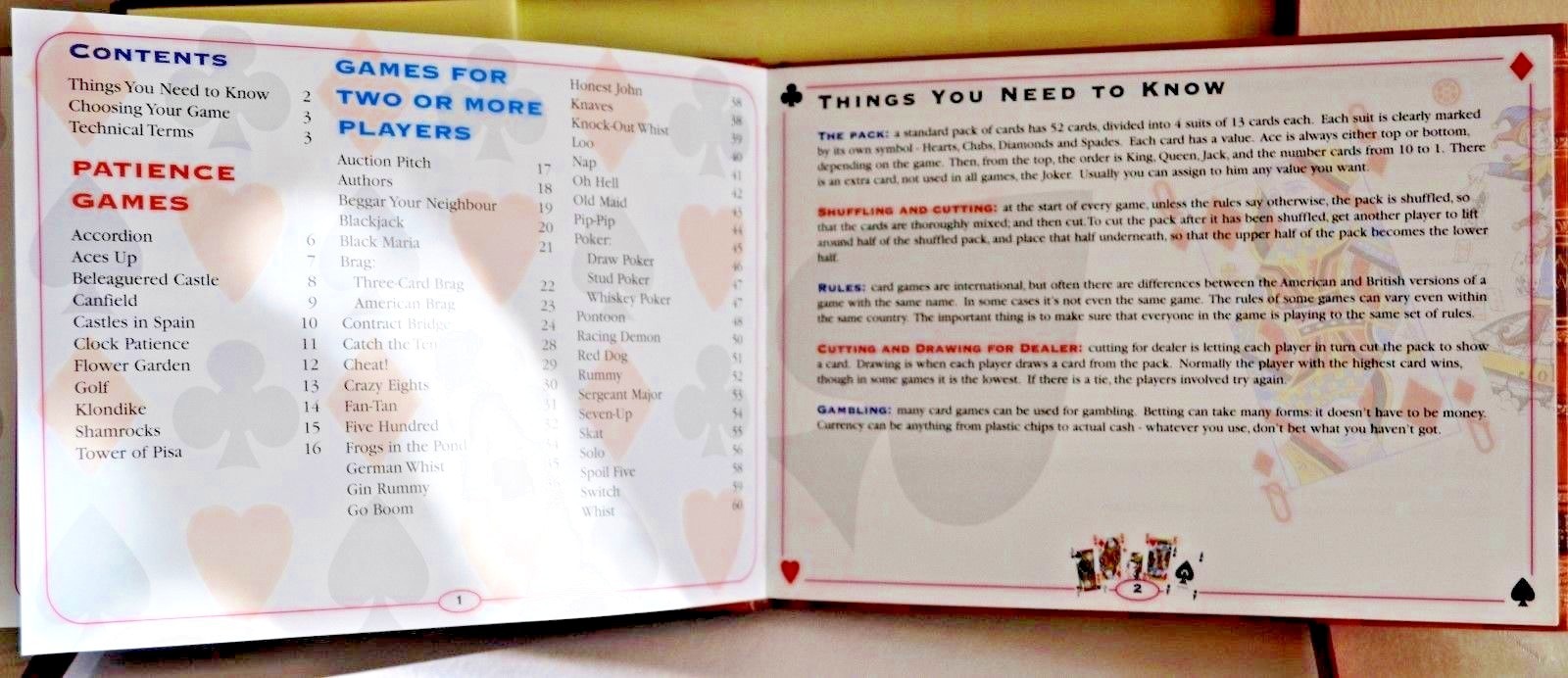 Card Games Gift Set by N.A.C. Bathe New with sealed decks of cards