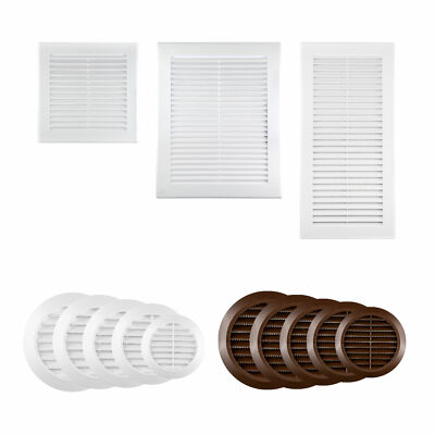 100 Mm Graues Aluminium Lüftungsgitter Rund – Mit Insektennetz Für Effiziente Belüftung In Wohnung & Gewerbe