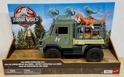 MATTEL Jurassic World: Legacy - Isla Sorna Expeditio Pack mit Dieter Stark Actionfigur