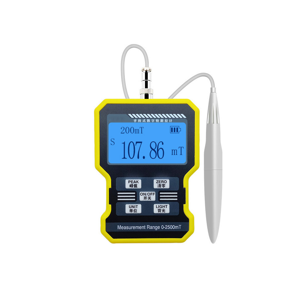 High Precision Digital Tesla Meter Flux Gauss Meters Magnetic Field Detector #L2