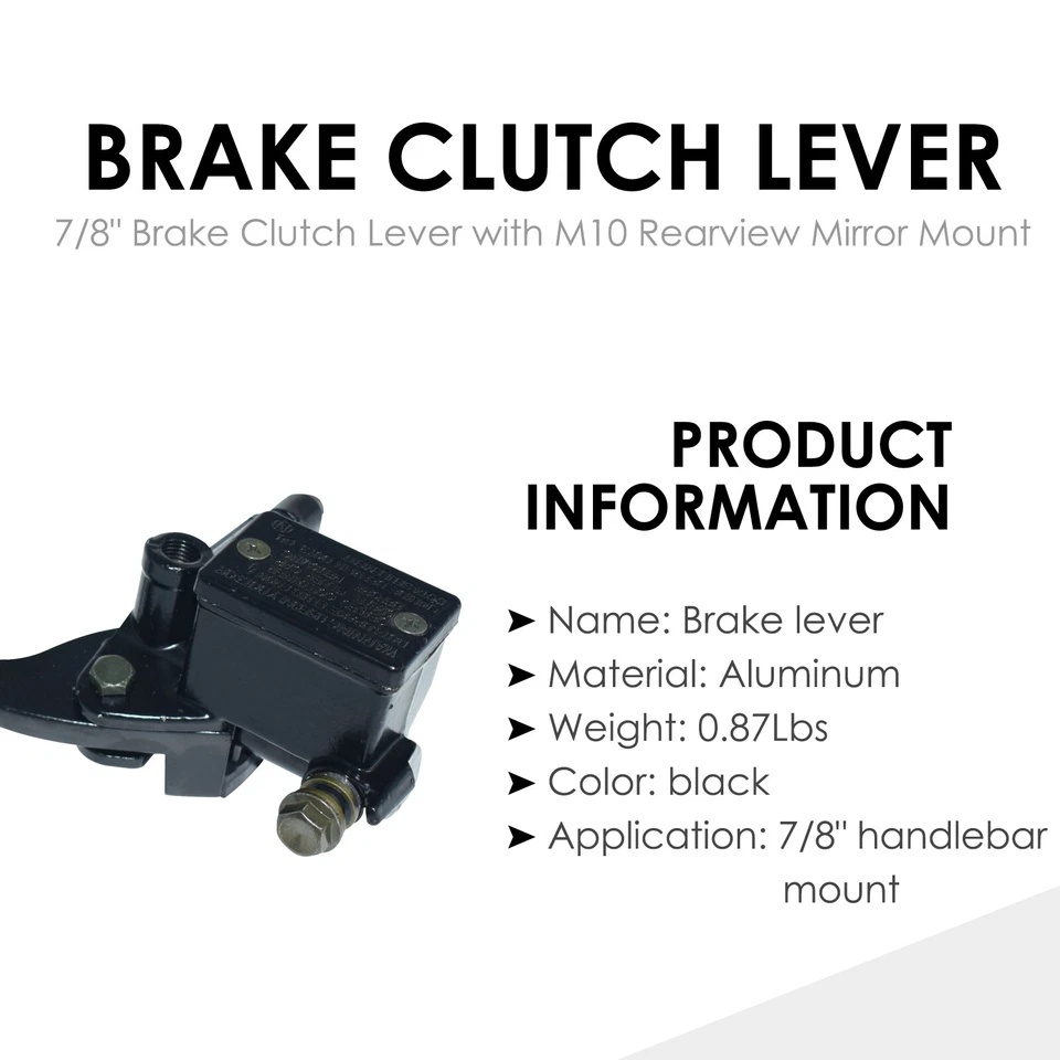 7/8" 22mm Front ATV Brake Clutch Master Cylinder Reservoir levers For Honda - Image 3 of 4