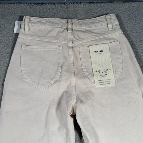 Rolla’s Jeans Donna 27 East Coast Highrise Svasato Vaniglia Bohemien Anni 70 Nuovo con etichette - Foto 6 di 11