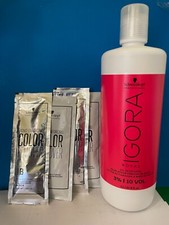 2 Lots Schwarzkopf Bond Enforcing Color Remover  Igora 10Volume Developer 2 1