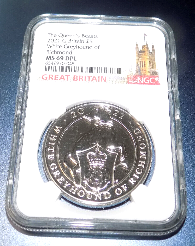 ★NGC★2021 MS69 DPL イギリス クイーンズビースト FR 2021 GREAT BRITAIN 5PD QUEEN'S BEASTS NGC MS69 DPL COMPLETER