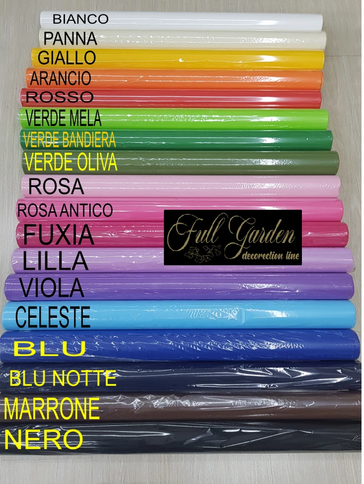 ROTOLO TNT COLORI ASSORTITI DECORAZIONE ADDOBBI FIORISTI REGALO VETRINA PARTY