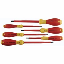 Wiha 32092 6 Piece Insulated Slotted and Phillips Screwdriver Set