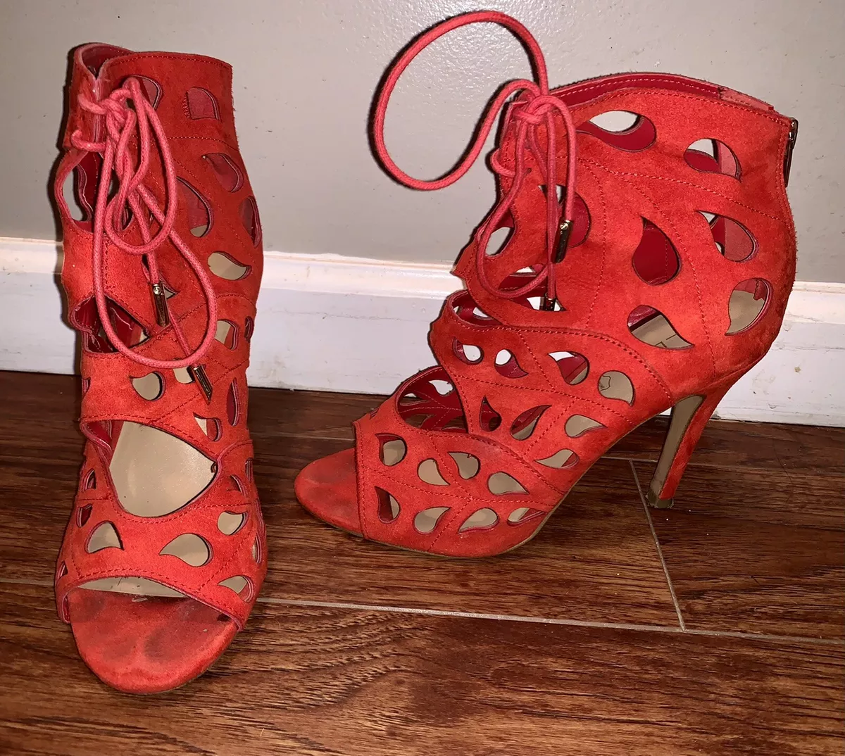 Red aldo cheap boots