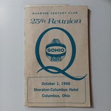 SOHIO 25th Reunion 1966 Program Standard Oil booklet Quarter Century Club
