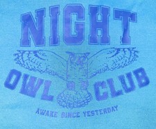 Cat  Jack Boy's Night Owl Club Sleepwear 2-piece Pajamas Set Size S 6 7 NWT