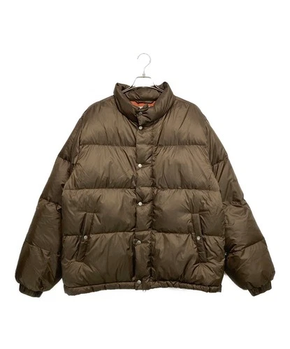 Urbandtype Nylon Zip Up Puffer Jacket Men's Size XL Brown - product listing photo