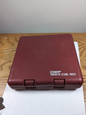 CONAIR Twist'n Curl Trio Curling Iron, 3 Types TravelCase  Hair Styling C8 509 C