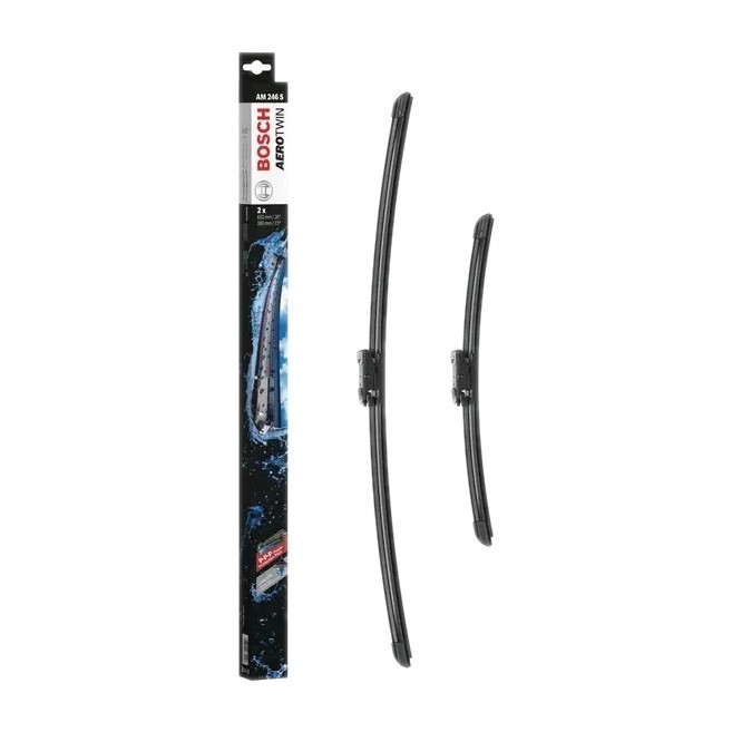 Bosch AM246S Wiper Blade Set Aero Twin Alfa Citroen Ford Fiat Vauxhall Peugeot