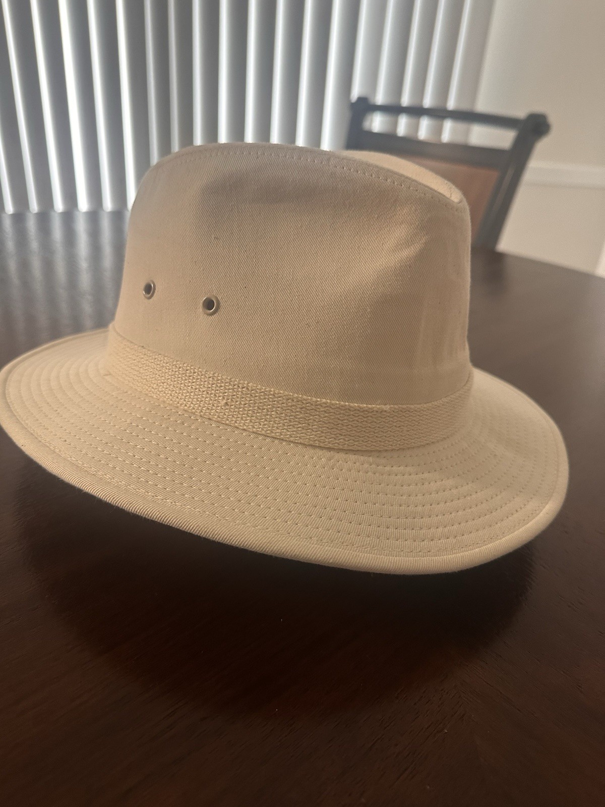 Dorfman Pacific Headwear Bucket Hat 100% Cotton, Size L, Tan. Vintage.