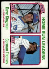 1980 Topps #202 1979 Home Run Leaders (Dave Kingman / Gorman Thomas)