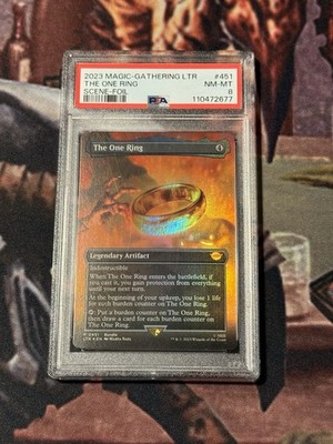 the one ring card graded the 1 of 1 ring is a PSA Mint 9 lol. good job wizards : r/freemagic