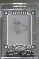 2006 Bowman Sterling Prospects Framed Printing Plate Black 1/1 Brandon Jones 4r3